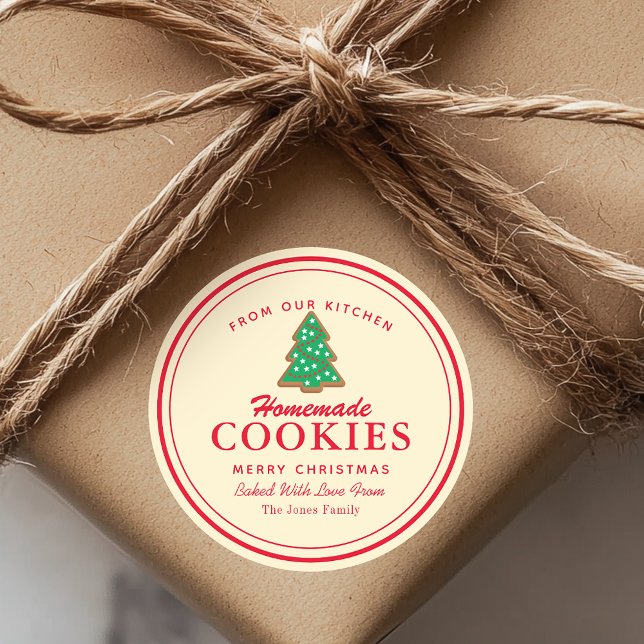 Adesivo Redondo Biscoitos caseiros (Criador carregado)