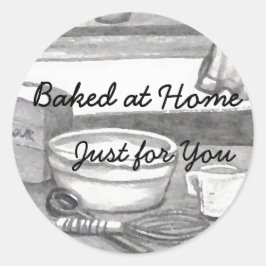 Adesivo Redondo Biscoitos de Férias Feriadas em Casca