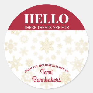 Adesivo Redondo Biscoitos de Natal caseiros cozinhando de
