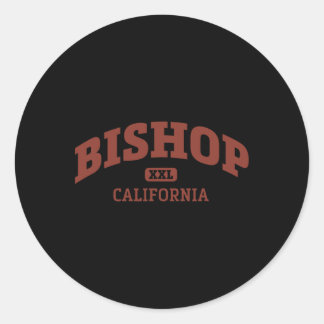 Adesivo Redondo Bishop California College Style Rock Climbing Area