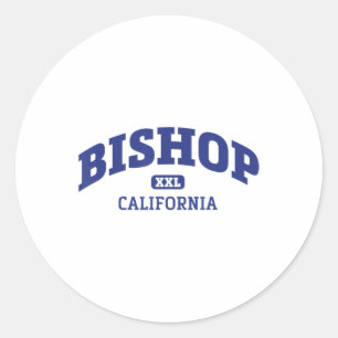 Adesivo Redondo Bishop California College Style Rock Escalada