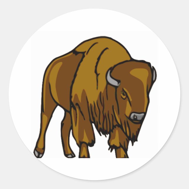 Adesivo Redondo Bison (Frente)