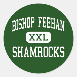 Adesivo Redondo Bispo Feehan - Shamrocks - Alto - Attleboro