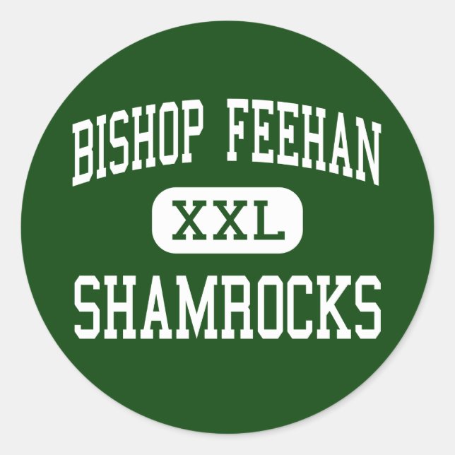 Adesivo Redondo Bispo Feehan - Shamrocks - Alto - Attleboro (Frente)