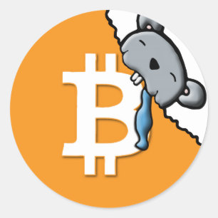 Adesivo Redondo BITcoin