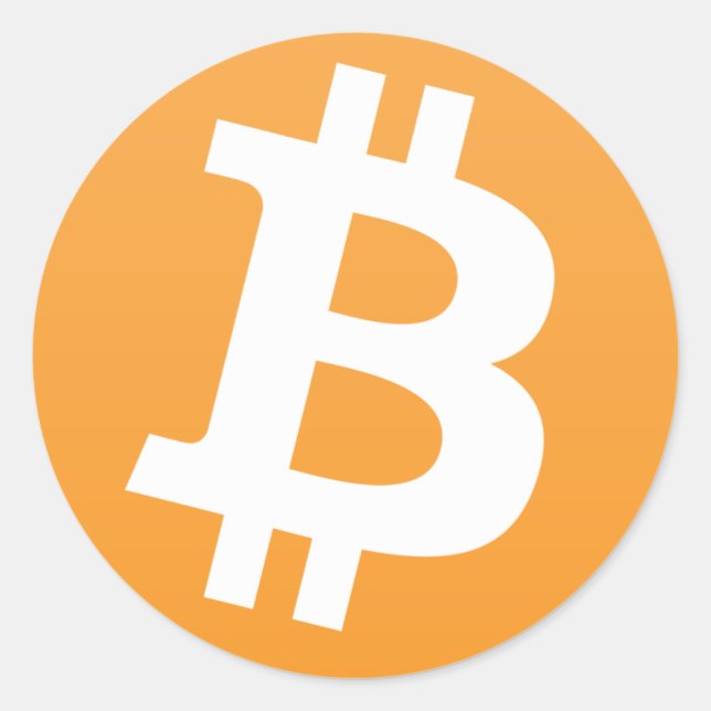 Adesivo Redondo Bitcoin (Frente)