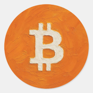 Adesivo Redondo Bitcoin Standard (Oil, Style: 1)