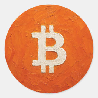 Adesivo Redondo Bitcoin Standard (Oil, Style: 2)