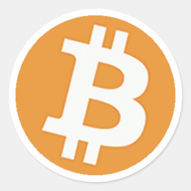 Adesivo Redondo BitCoinSticker (Frente)
