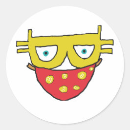 Adesivo Redondo Bitmoeda Bandit