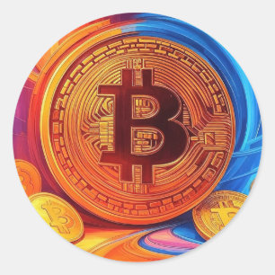 Adesivo Redondo Bitmoney