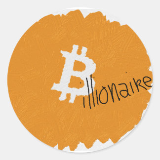 Adesivo Redondo Bitmoney Billionaire Artsy Stickers