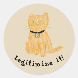 Adesivo Redondo Bitmoney Kitten