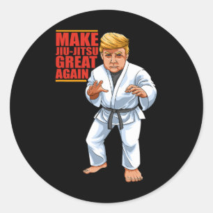 Adesivo Redondo Bjj - Jiu Jitsu Brasileiro E Gifts Funn