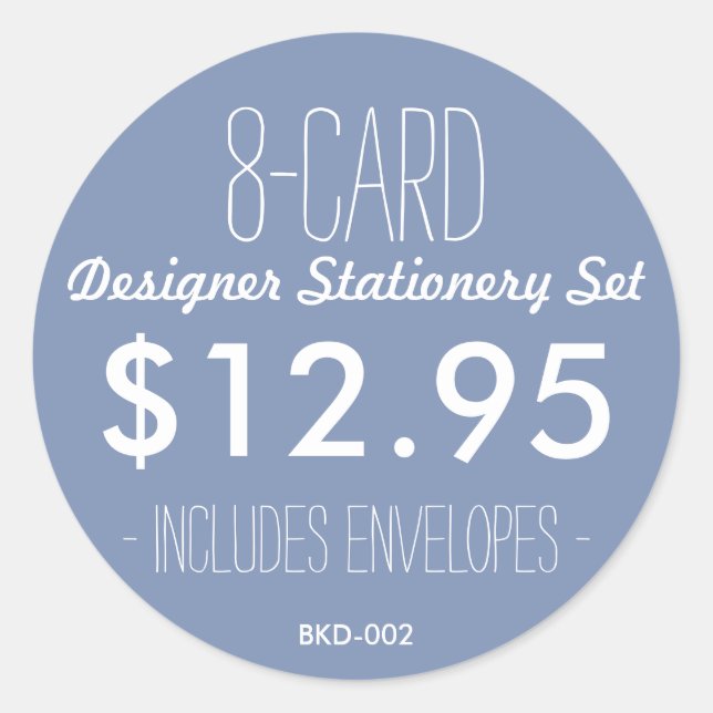 Adesivo Redondo BK Boutique Stickers (Frente)