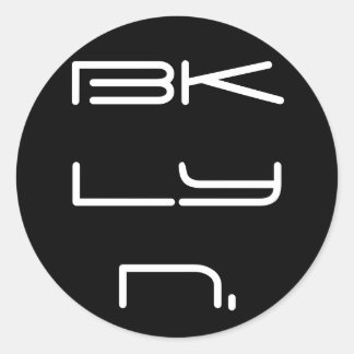 Adesivo Redondo bklyn no autocolante médio *20 count