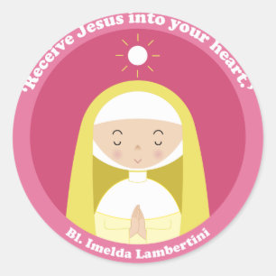 Adesivo Redondo Bl. Imelda Lambertini