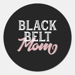 Adesivo Redondo Black Belt Mãe