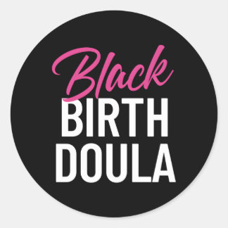 Adesivo Redondo Black Birth Doula Definition African American