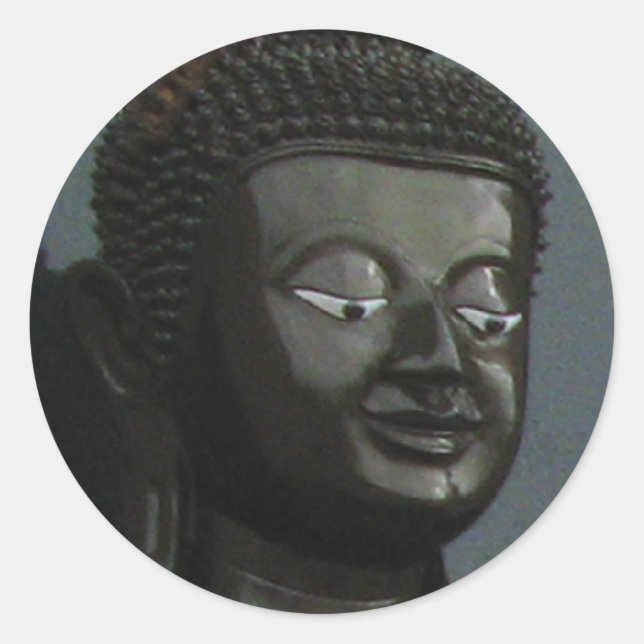 Adesivo Redondo Black Buddha... Nong Khai, Isaan, Tailândia (Frente)
