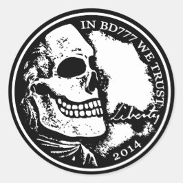 Adesivo Redondo Black Death 777 - Liberty