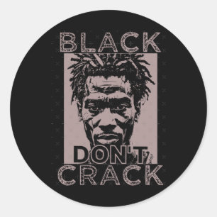 Adesivo Redondo Black Don't Crack 8 Sticker