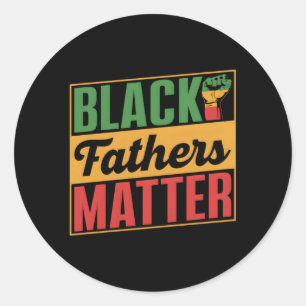 Adesivo Redondo Black Fathers Matter American Africa Junúltimo 186