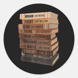 Adesivo Redondo Black History Month African American Country Celeb