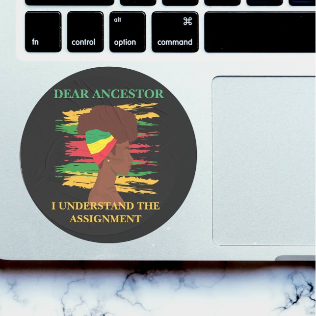 Adesivo Redondo Black Independence Juneteenth  (Criador carregado)