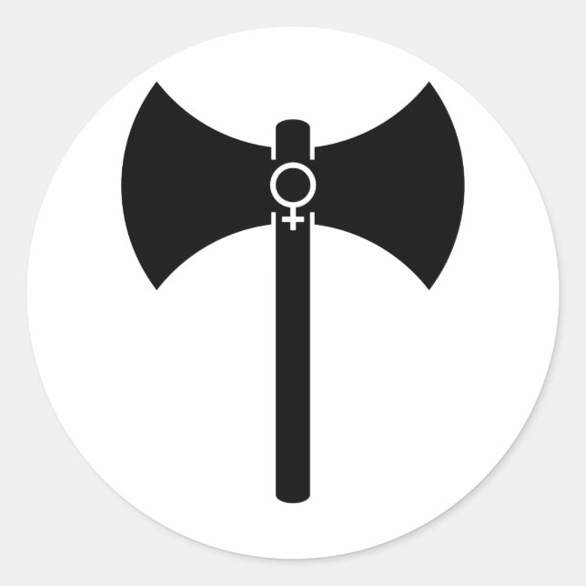 Adesivo Redondo Black Labrys (Frente)