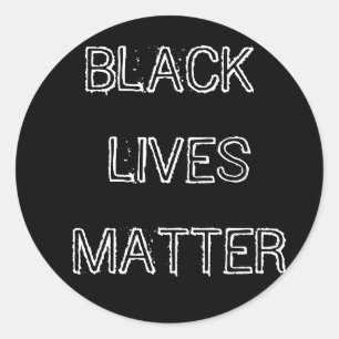 Adesivo Redondo Black Livres Matter Sticker BLM