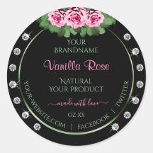 Black Product Labs Diamantes de Rosas Verdes e Ros