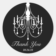 Black White Chandelier Obrigado