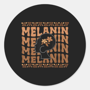 Adesivo Redondo Black Women Afro Love Melanin African American