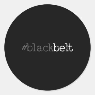 Adesivo Redondo Blackbelt Karate Taekwondo Artes Marciais Presente