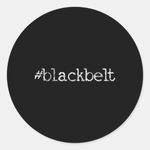 Adesivo Redondo Blackbelt Karate Taekwondo Mma Artes Marciais