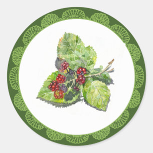 Adesivo Redondo BlackBerry