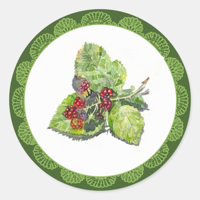 Adesivo Redondo BlackBerry (Frente)