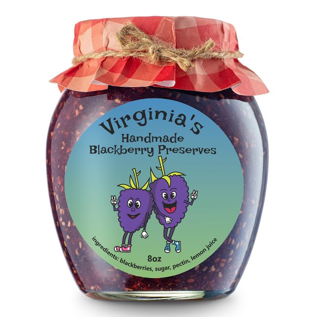 Adesivo Redondo Blackberry Boysenberry Pals Cartoon Jam e mais (Criador carregado)