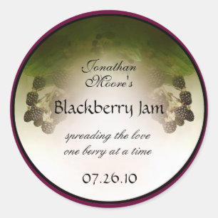 Adesivo Redondo Blackberry Label1