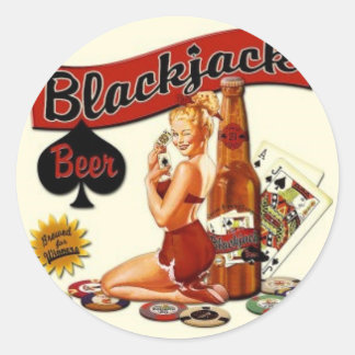 Adesivo Redondo Blackjack Beer
