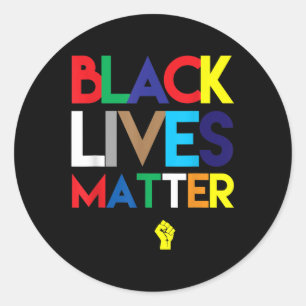 Adesivo Redondo #blacklives