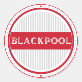 Adesivo Redondo Blackpool City Pride Emblem – English Identity