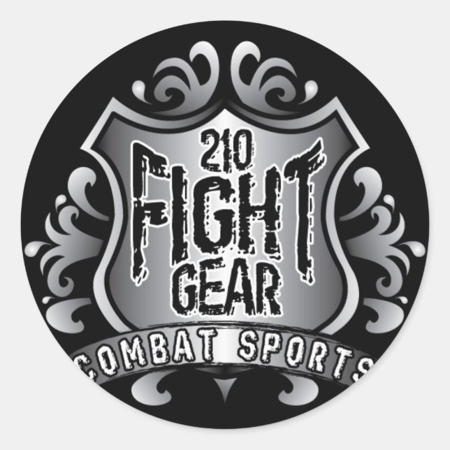 Adesivo Redondo blackshirtshieldbg (Frente)