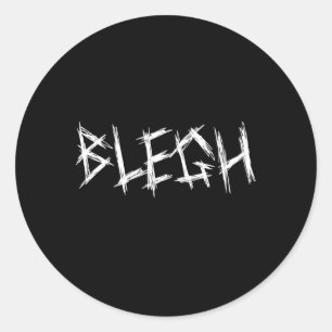 Adesivo Redondo Blegh Metalcore Vocalista Djent Deathcore