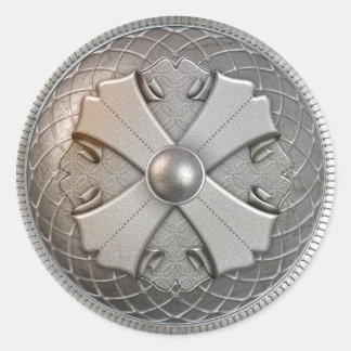Adesivo Redondo Blindagem de prata 2