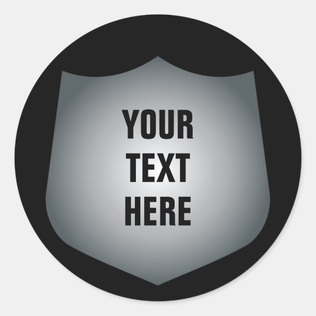 Adesivo Redondo Blindagem de proteção gráfica com qualquer texto (Frente)