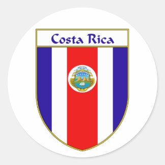 Adesivo Redondo Blindagem de Sinalizador da Costa Rica