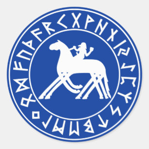 Adesivo Redondo Blindagem do Sleipnir do Sticker no Blade