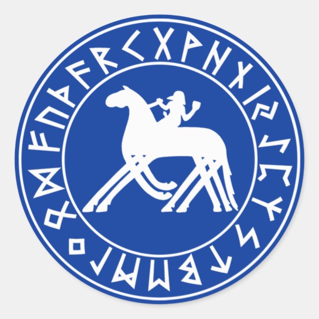 Adesivo Redondo Blindagem do Sleipnir do Sticker no Blade (Frente)